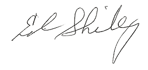 Ed Shiley Signature