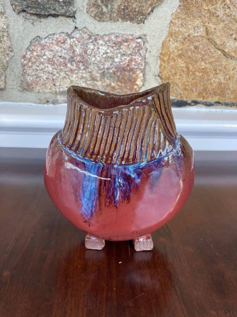 Brown & Blue Vase