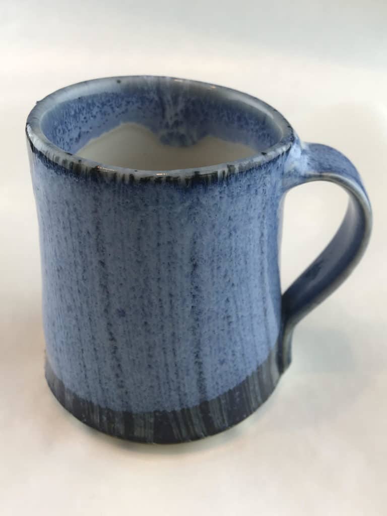 Porcelain High-Fired Blue/Black Mug