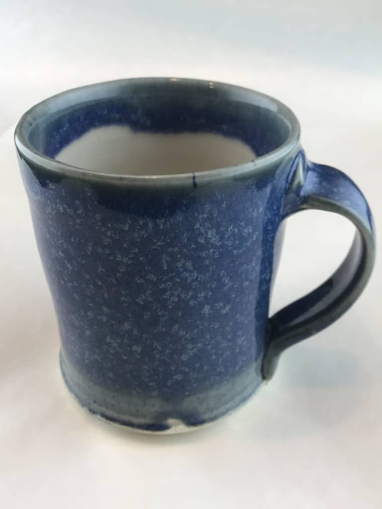 Porcelain High-Fired Speckled Blue Mug (2)