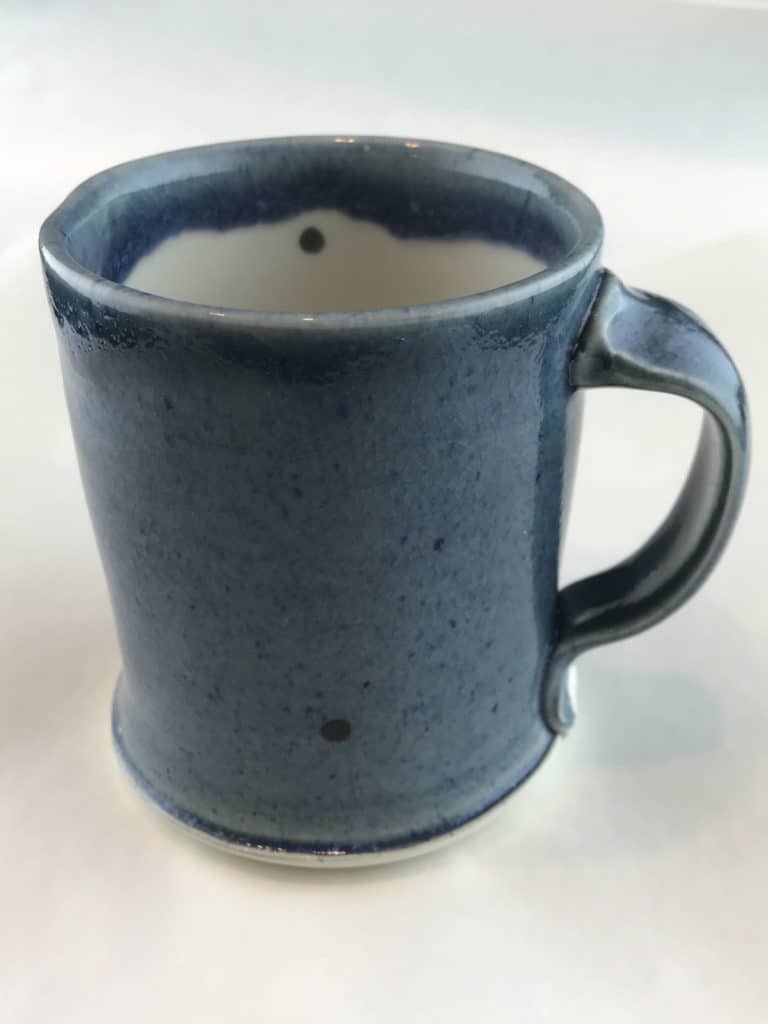Porcelain High-Fired Cobalt Blue Mug