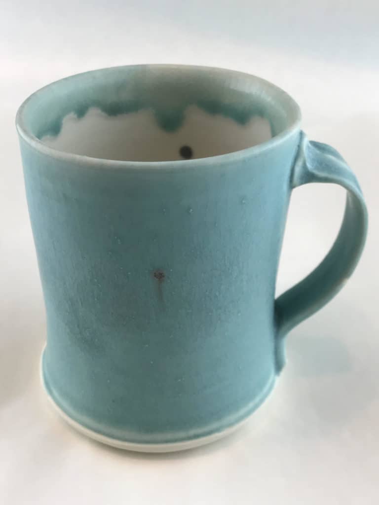 Porcelain High-Fired Caribbean Blue Mug